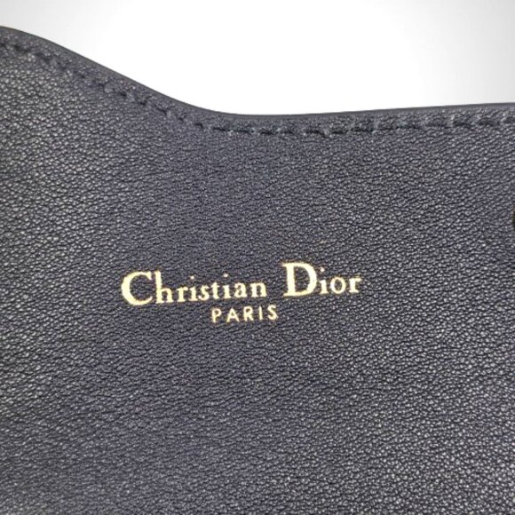 Dior Saddle Lotus Wallet in Black Grained Calfskin Leather - New - Picture 4 of 7